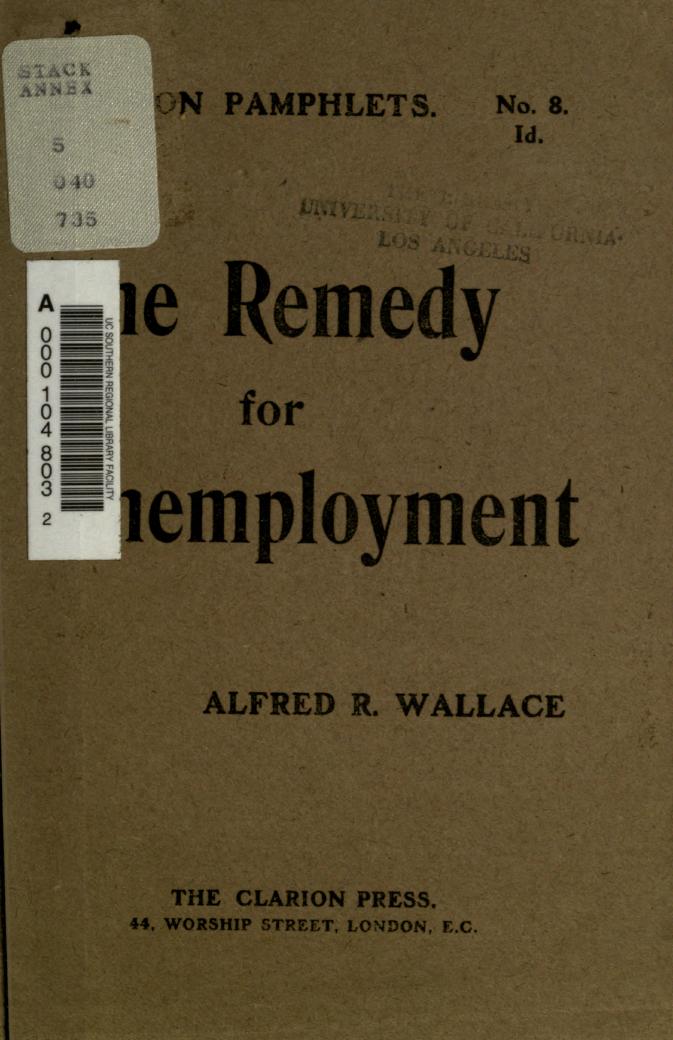 The Remedy for Unemployment